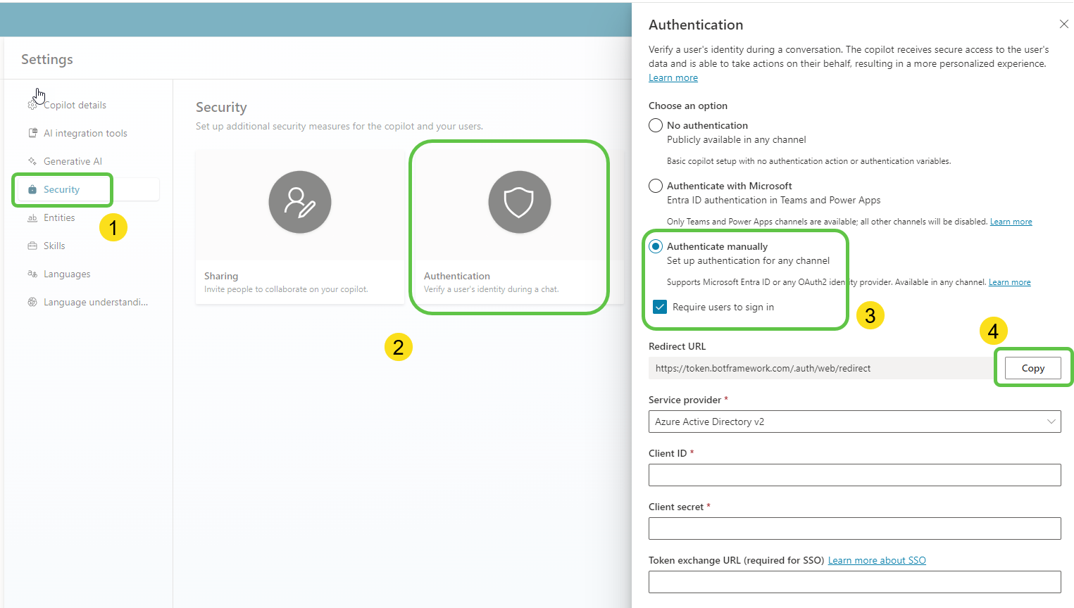 Security Settings